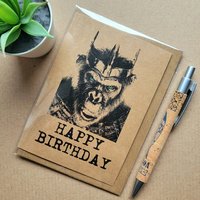 Planet of the Apes Birthday Card 
