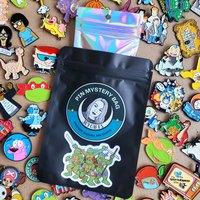 Animation Enamel Pin Badge Mystery Bag, Enamel metal pin badge blind bag gift