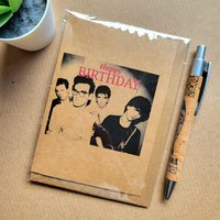The Smiths Birthday Card  featuring The Smiths album cover with Morrissey and the other band members, text reads 'Happy Birthday'.