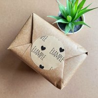 D20 Dungeons and Dragons Gift Wrap Stickers
