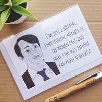 Funny Peep Show Birthday Card - Mark Corrigan Normal Human