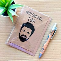 Billy Butcher Christmas Card - The Boys Rude Card
