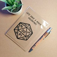 Funny Magic the Gathering Valentines Card - Have a magic Valentines D20