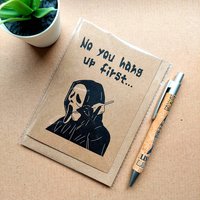 Funny Ghostface Card - Funny Boyfriend Girlfriend birthday valentines Horror card