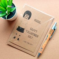 Funny Bobs Burgers Valentines Card - Tina Belcher I like your butt