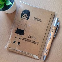 Funny Bobs Burgers Anniversary Card - Tina Belcher uhhh