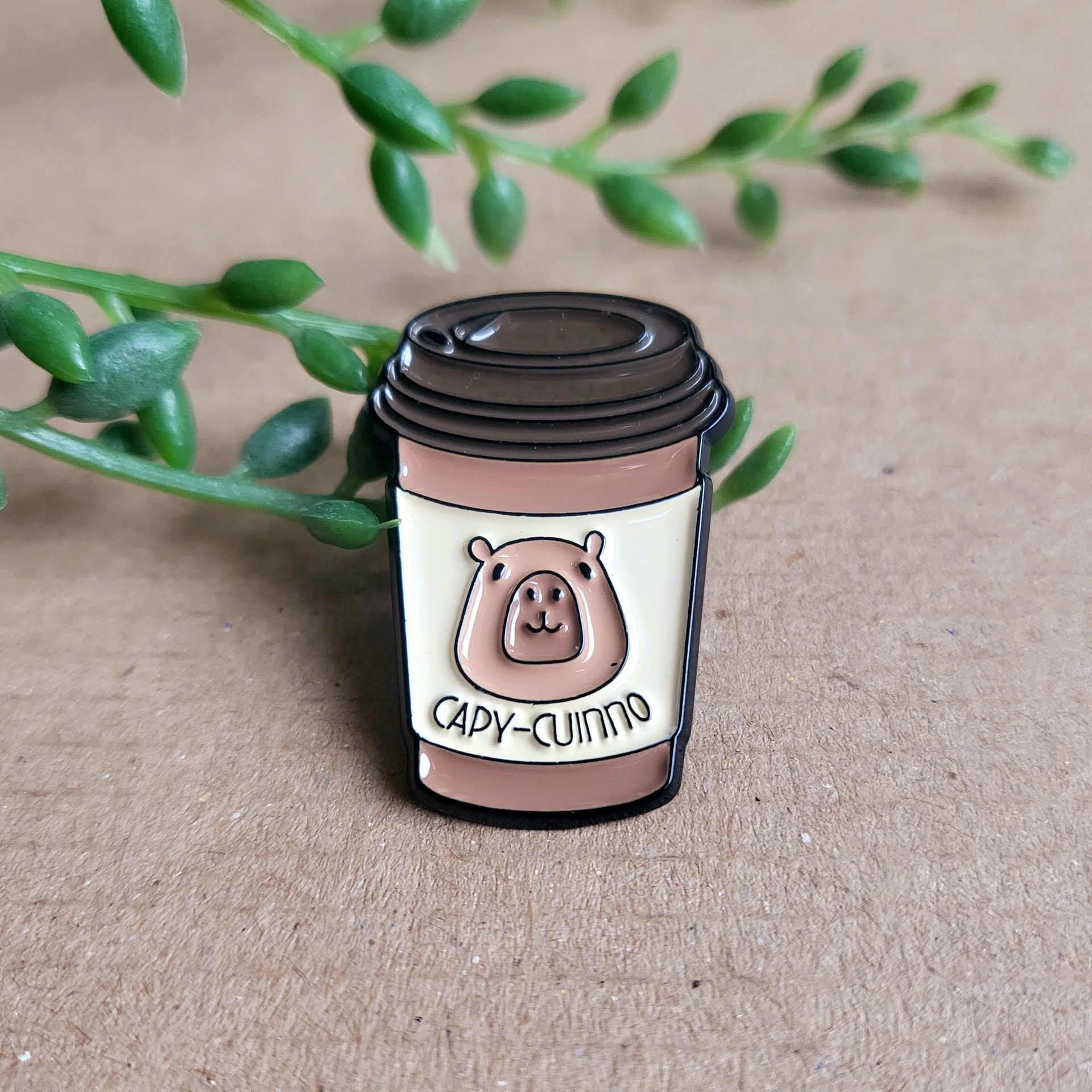 Funny Capybara Enamel Pin badge
