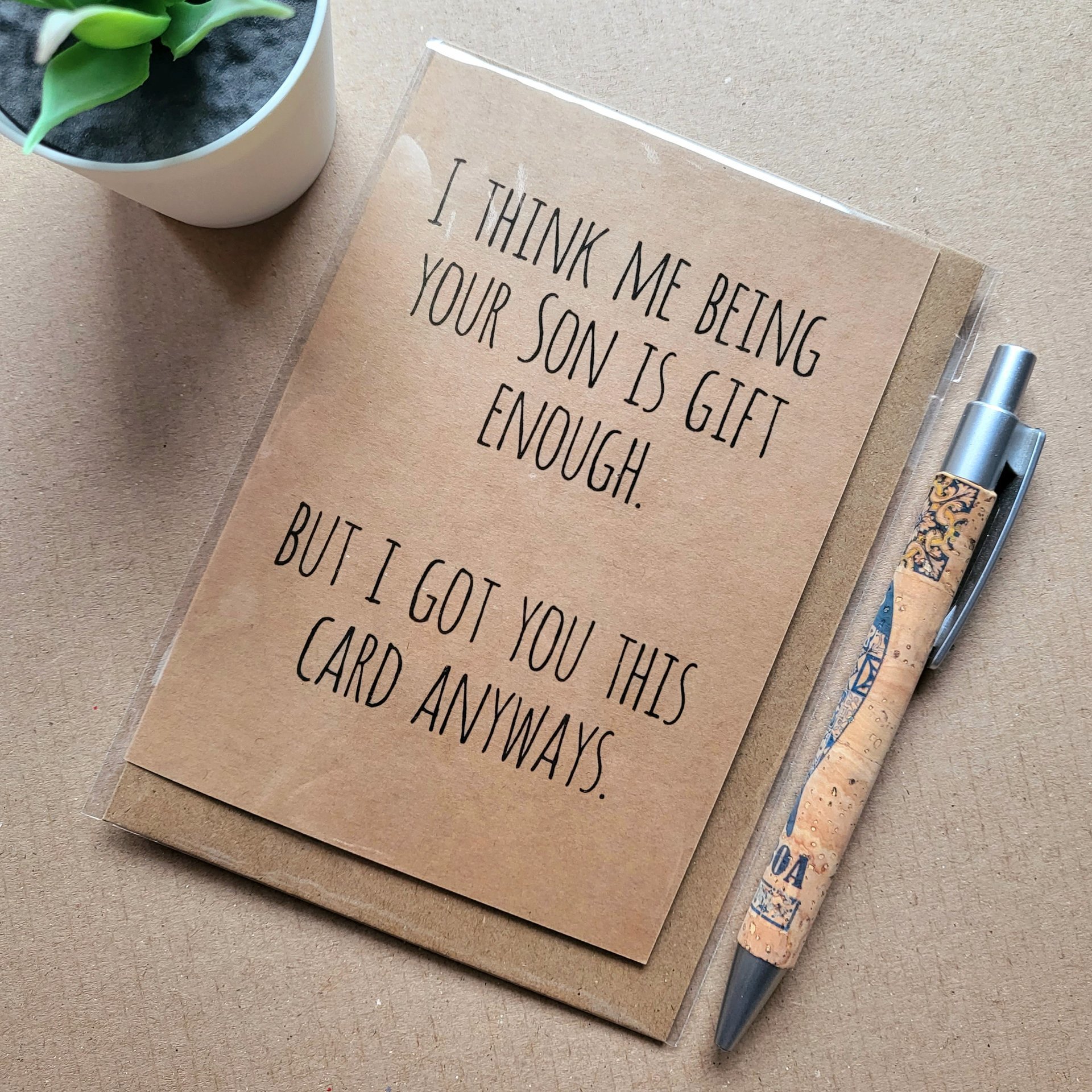 Funny Rude Card from Son