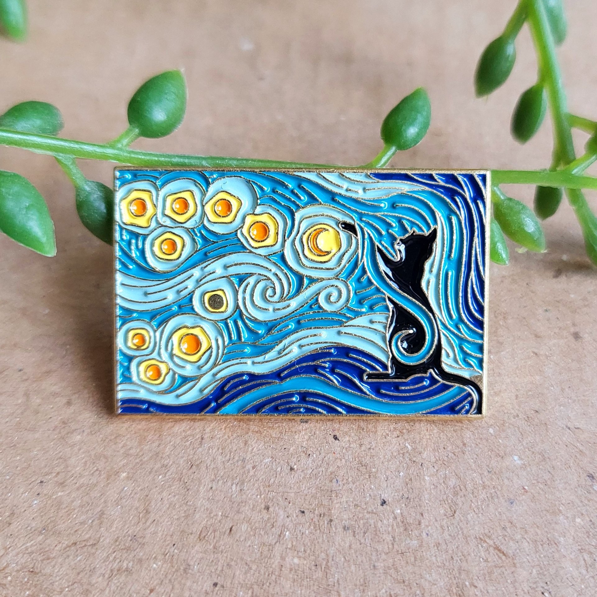 Starry Night Enamel Pin badge
