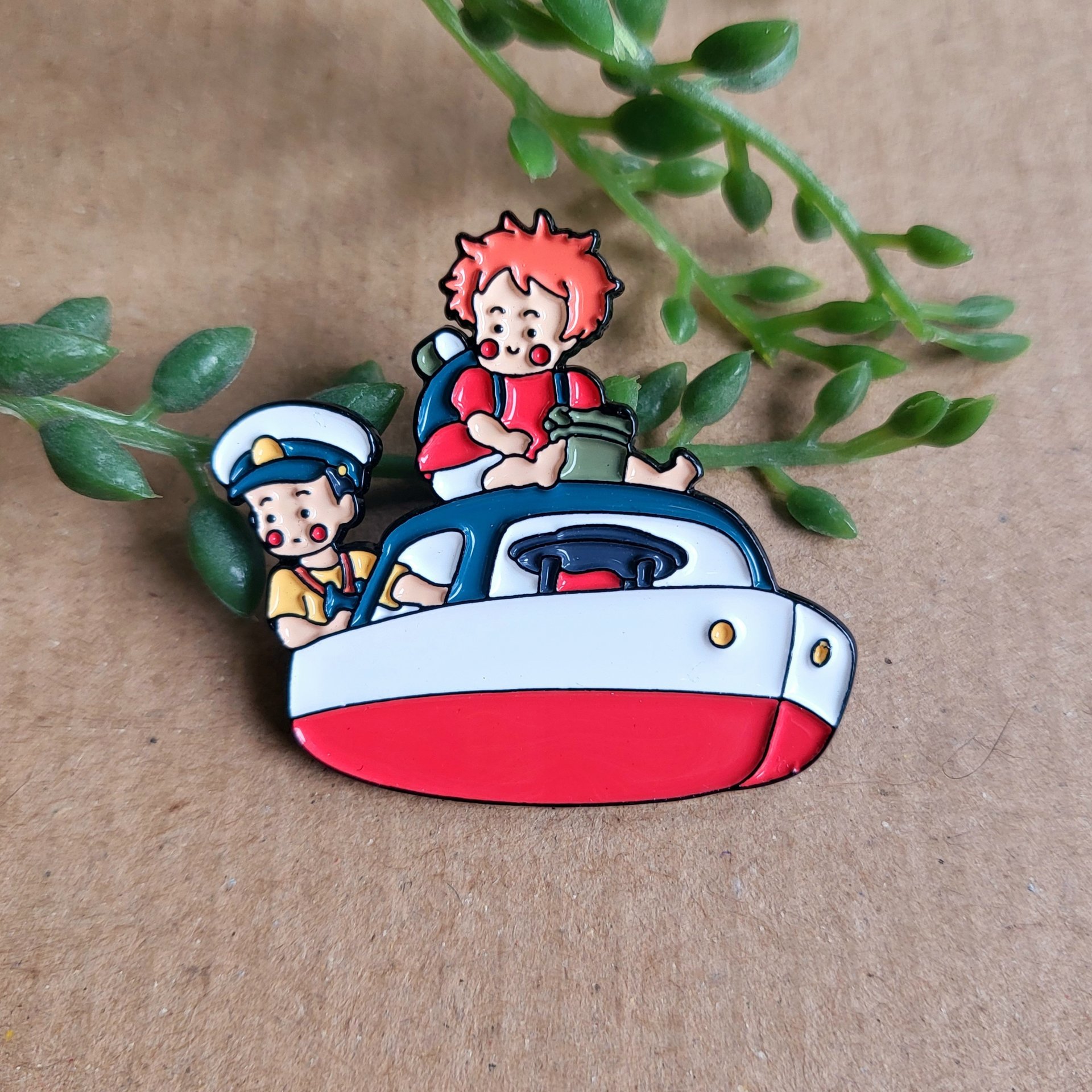 Ponyo Boat Enamel Pin badge