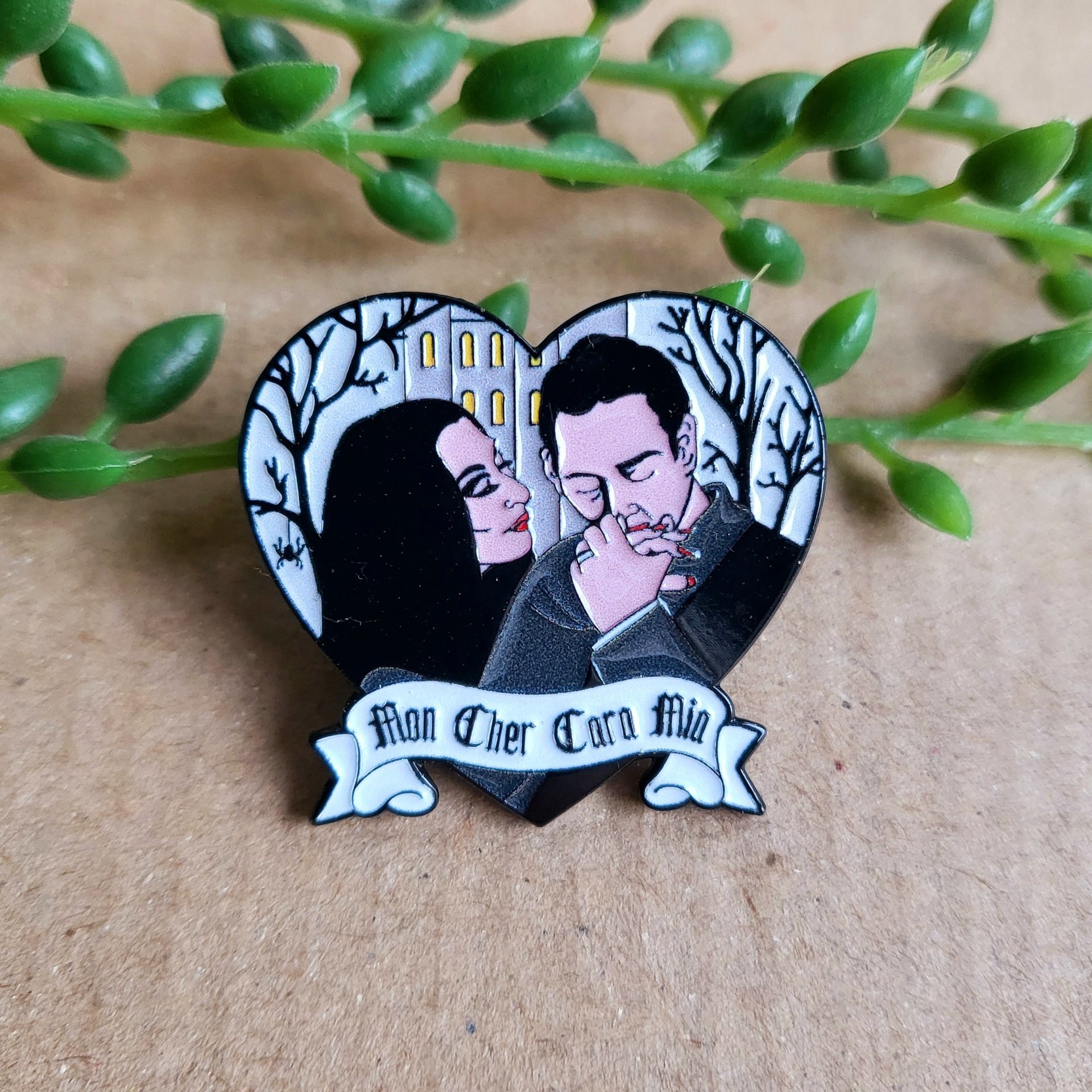 Addams Family valentines Enamel Pin badge