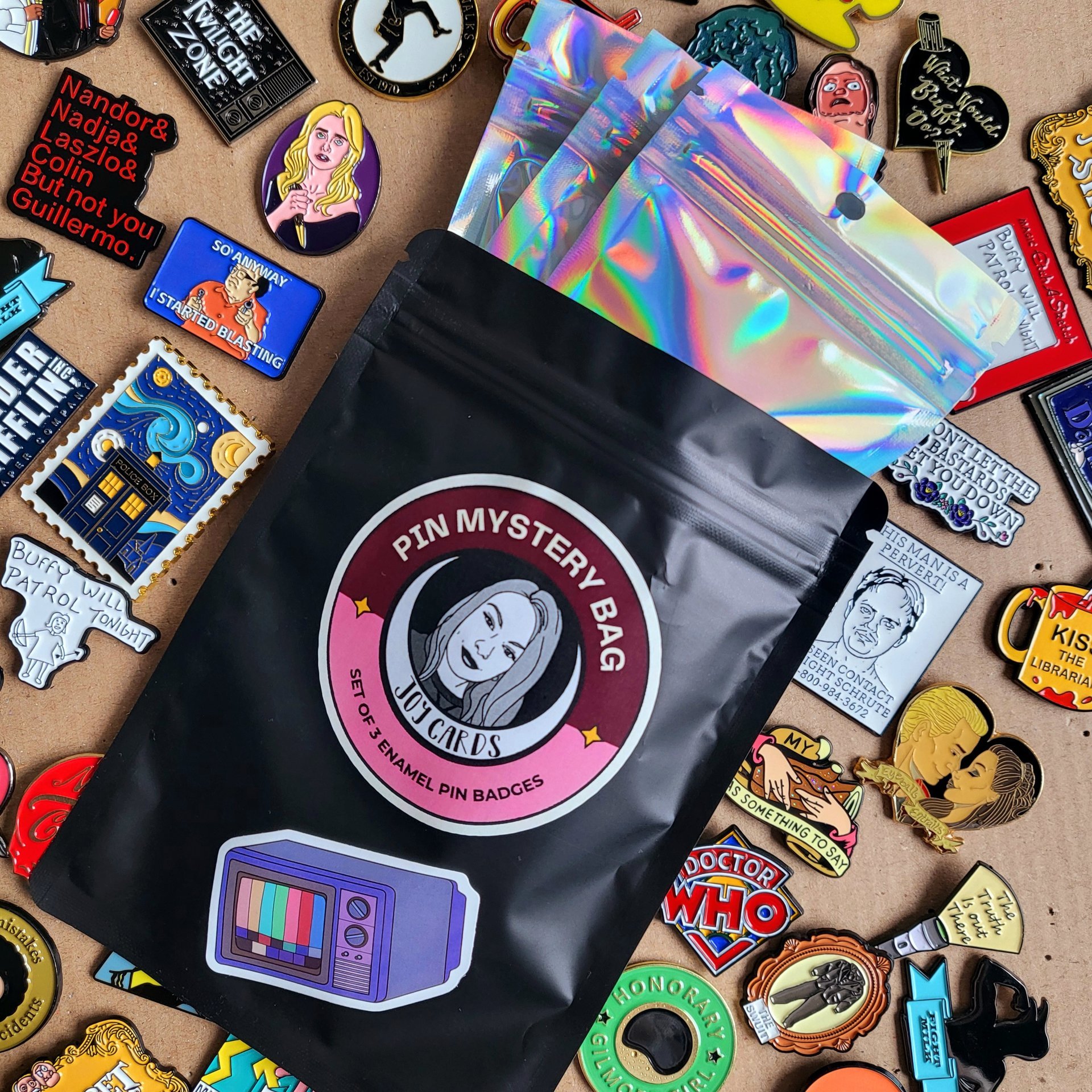 TV Enamel Pin Badge Mystery Bag - 3 Pack