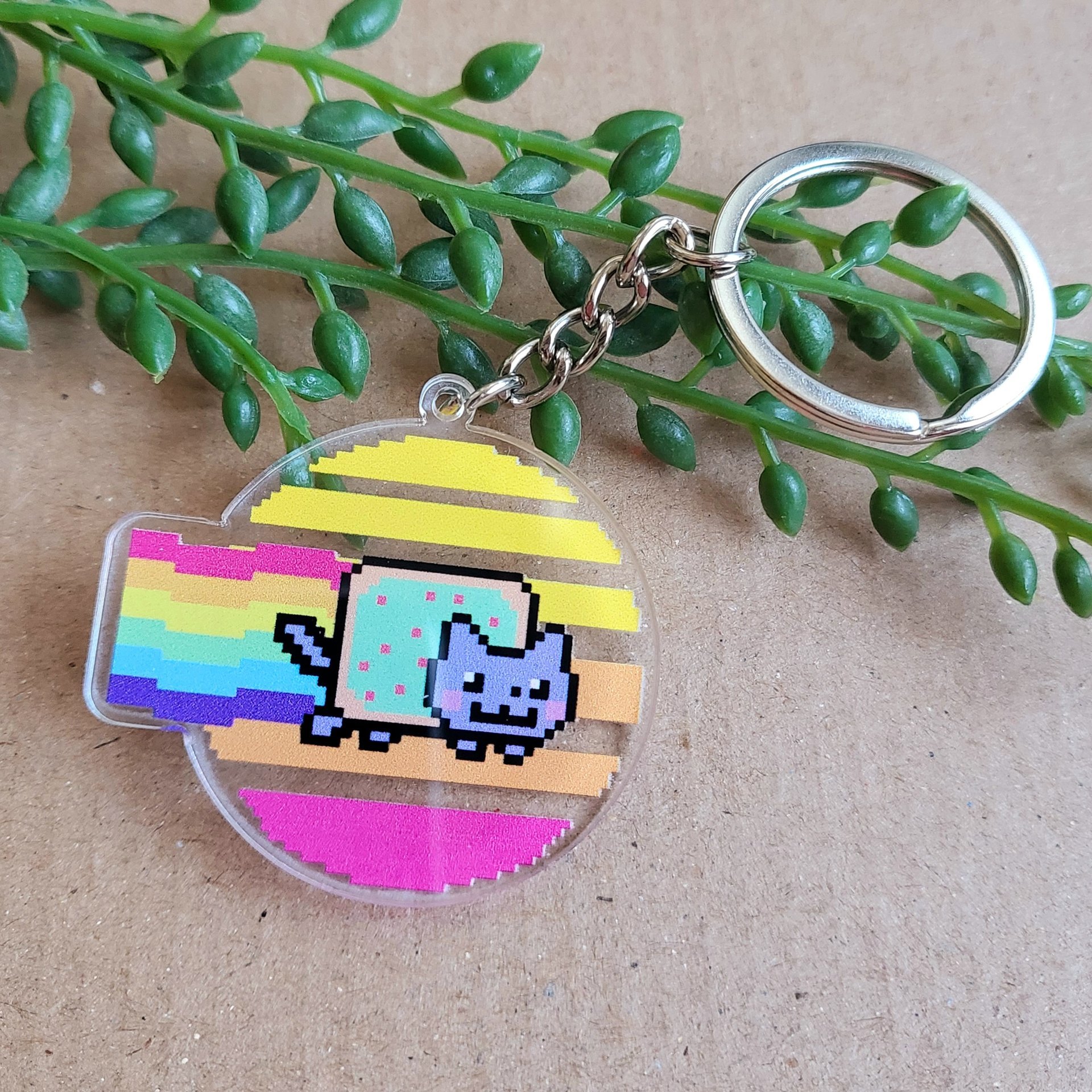 Sunset Nyan Cat Keyring