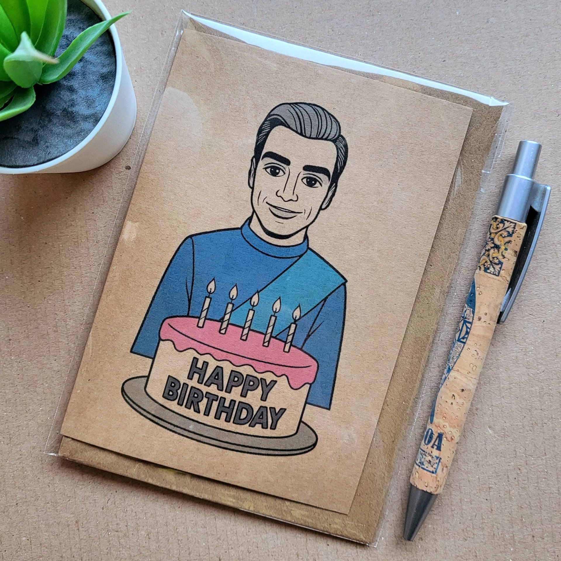 Thunderbirds inspired birthday card.