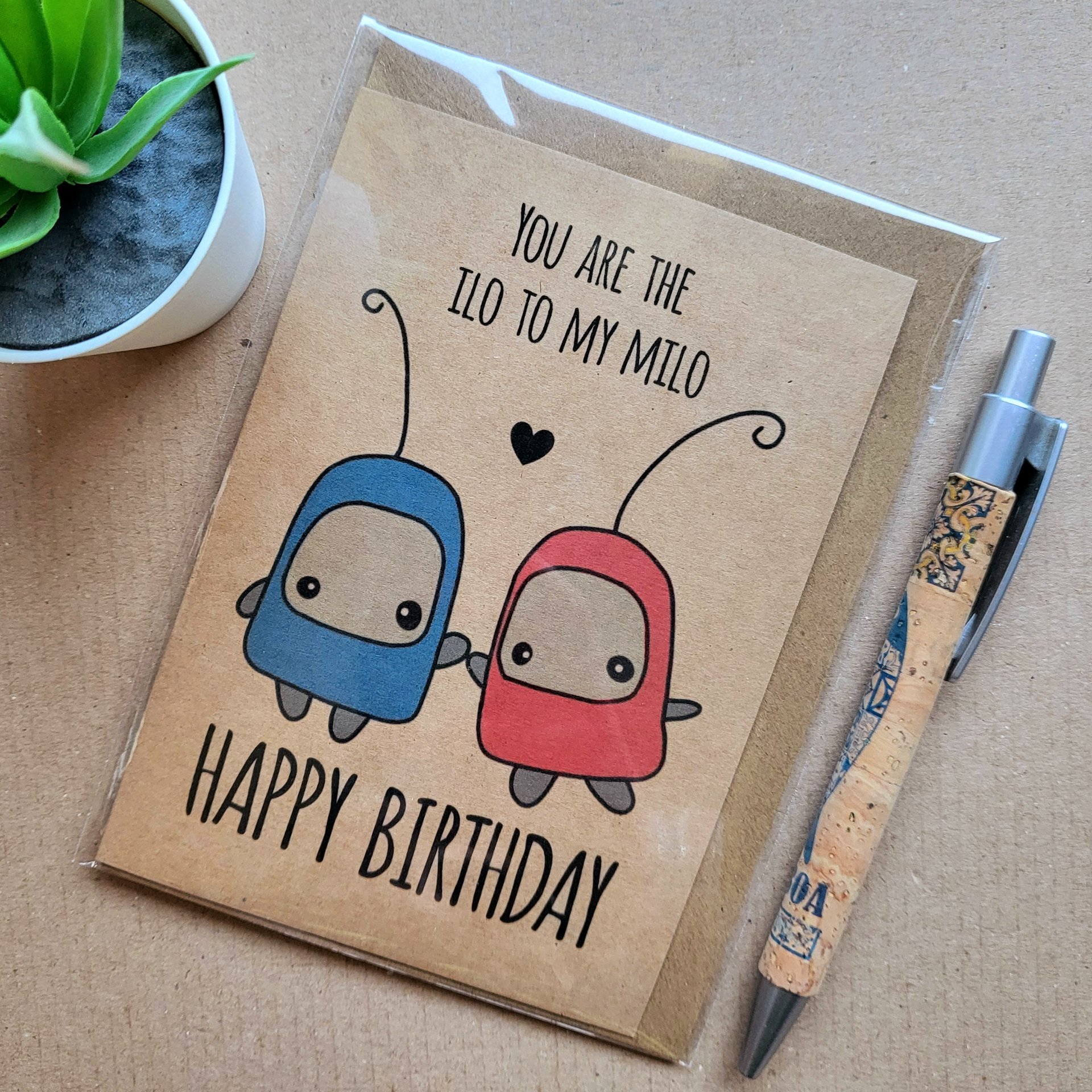 Ilomilo birthday card.