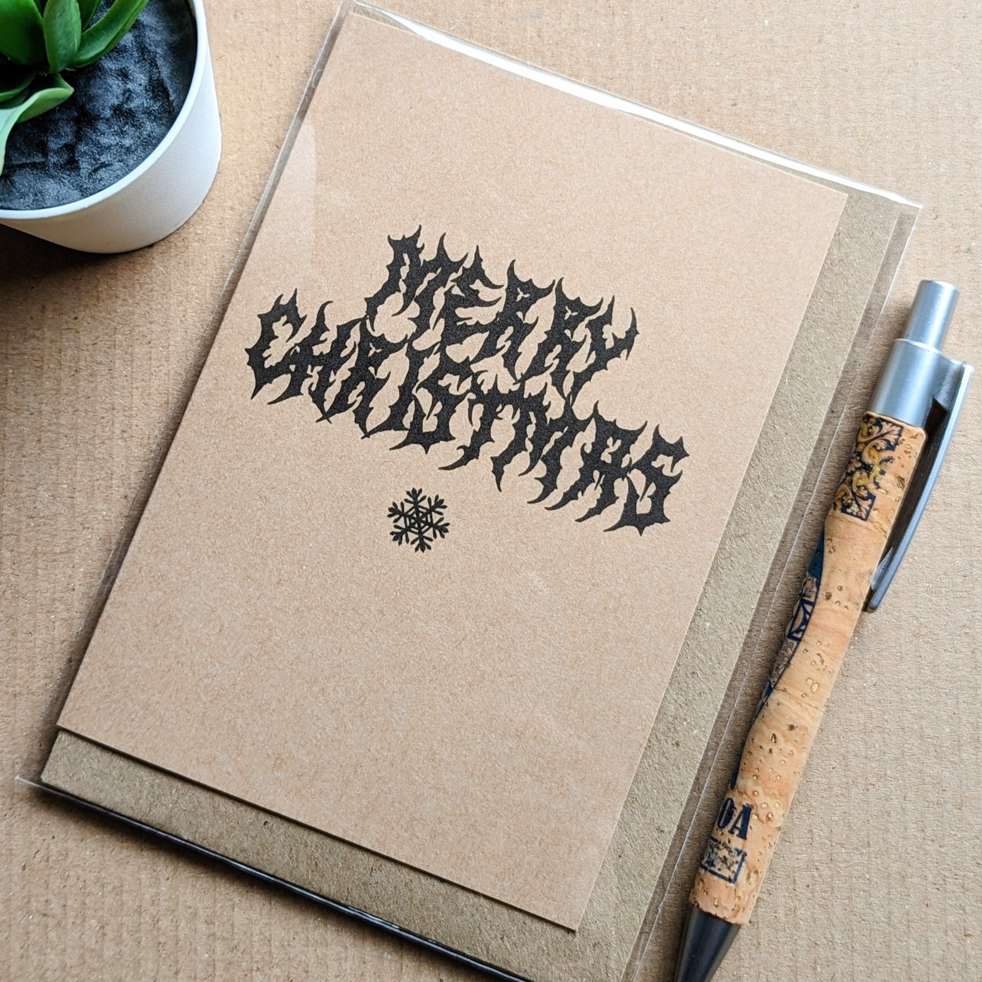 Heavy metal christmas card