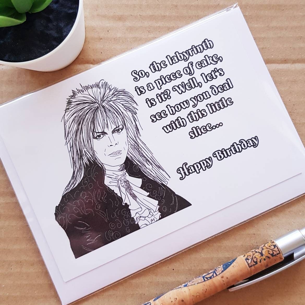 Funny Labyrinth Birthday card