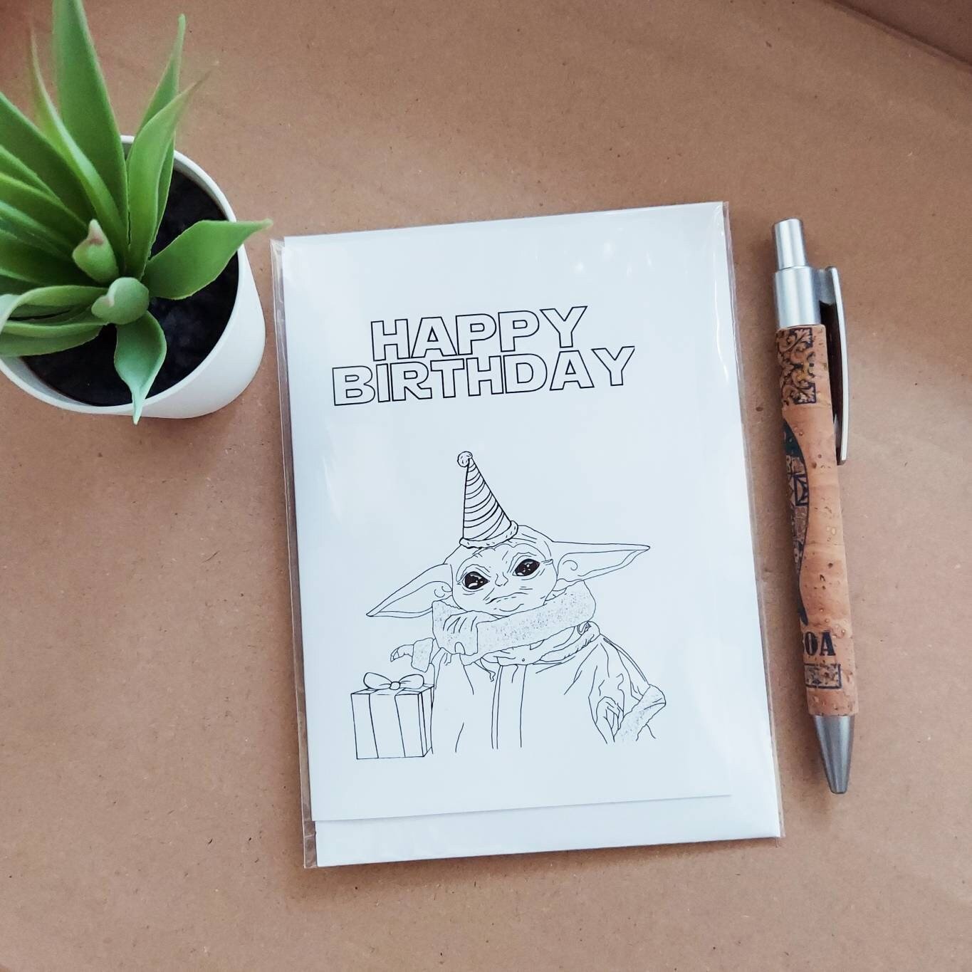 The Child Birthday Card - Star Wars Mandalorian Card