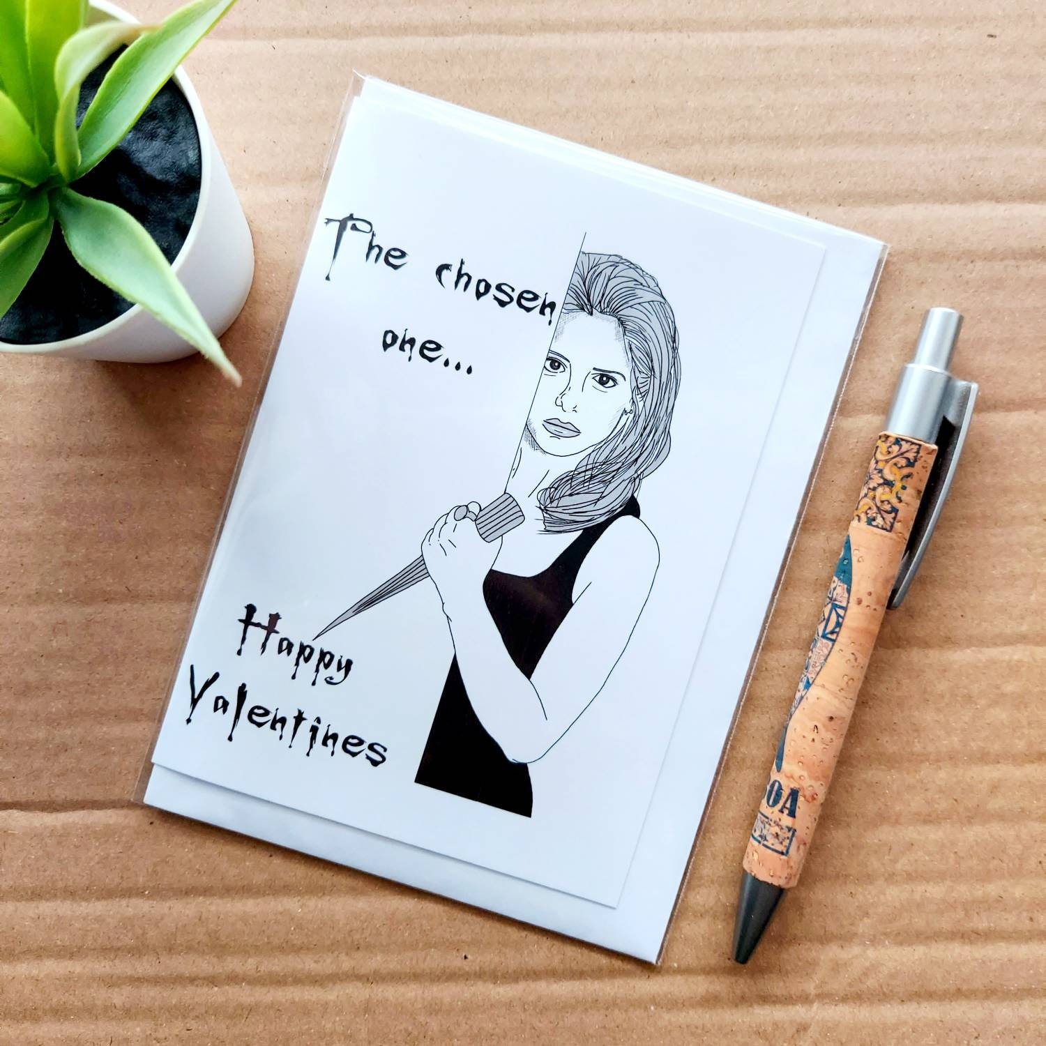 Buffy Valentines Card - Buffy The Vampire Slayer Card The chosen one
