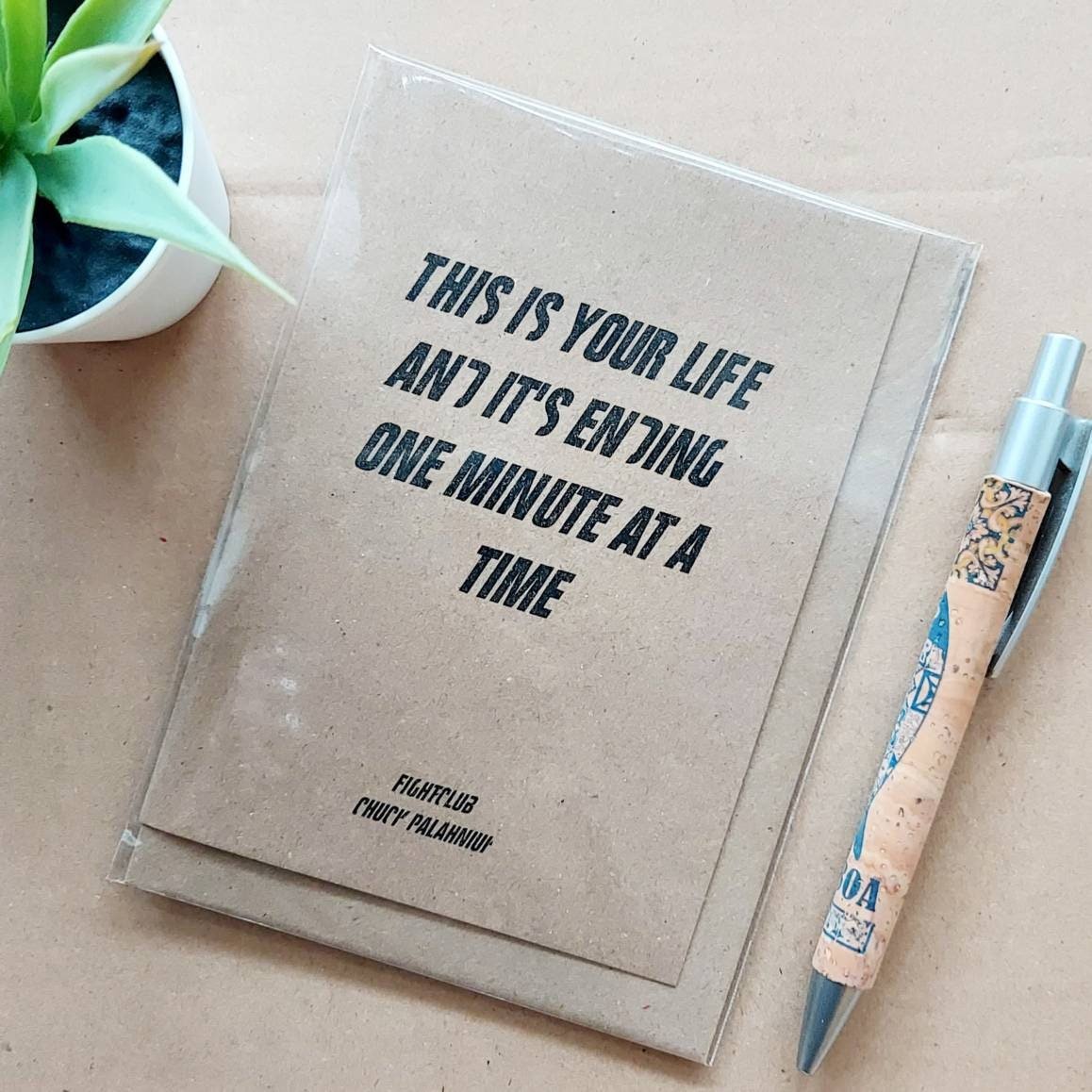 Fight Club Birthday Card - Movie quote blank card