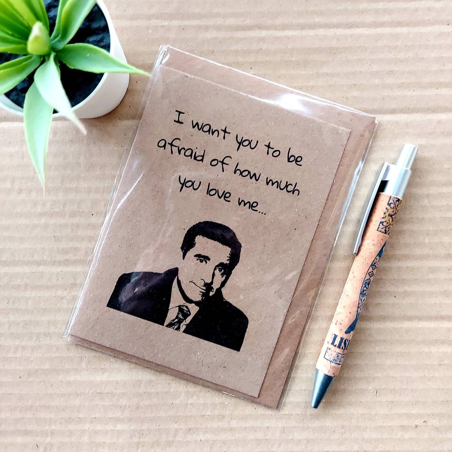 Funny The office Valentines Card - Michael Scott quote - Valentines Boyfriend Girlfriend Birthday card