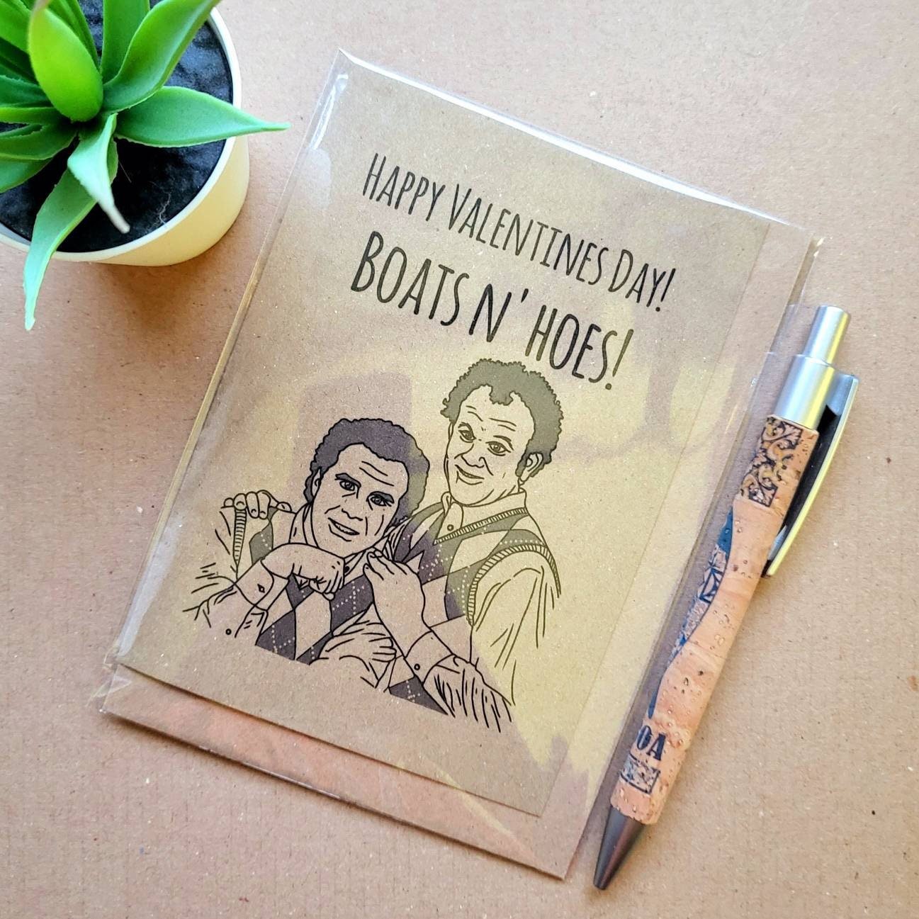 Step Brothers Valentines day Card - Boats and Hoes