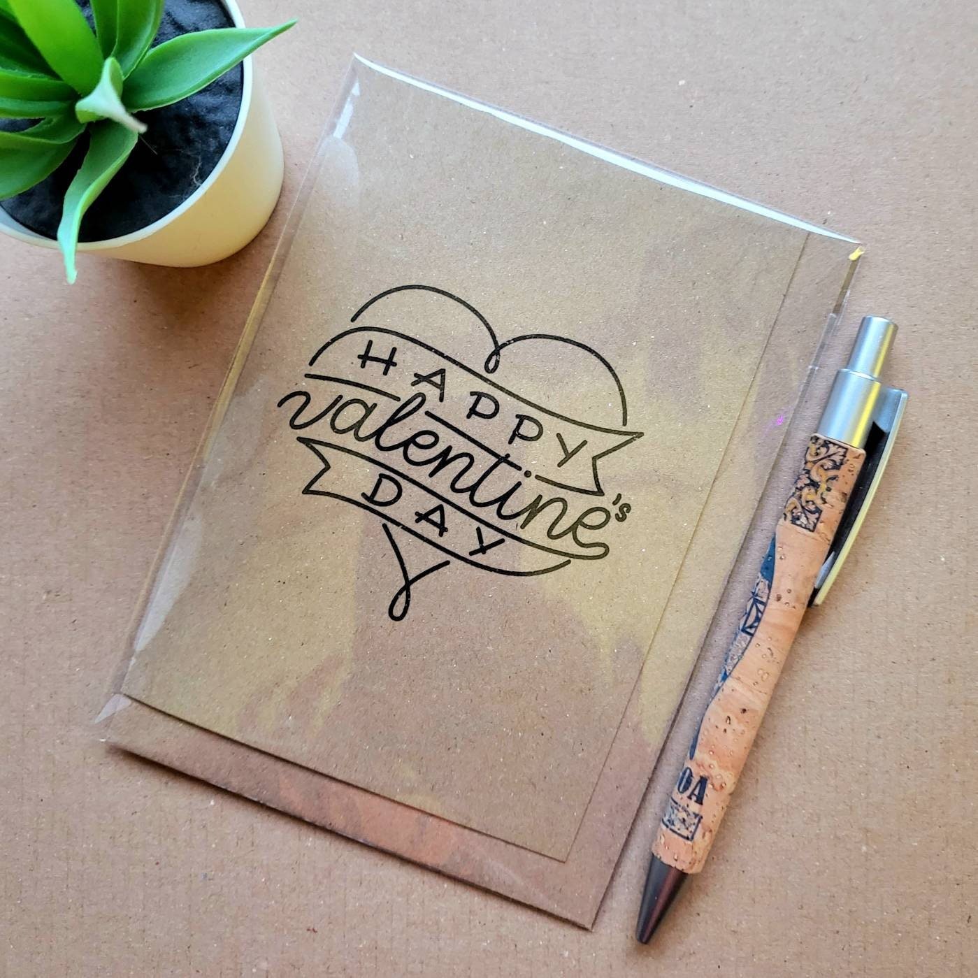 Simple Tattoo Valentines day card