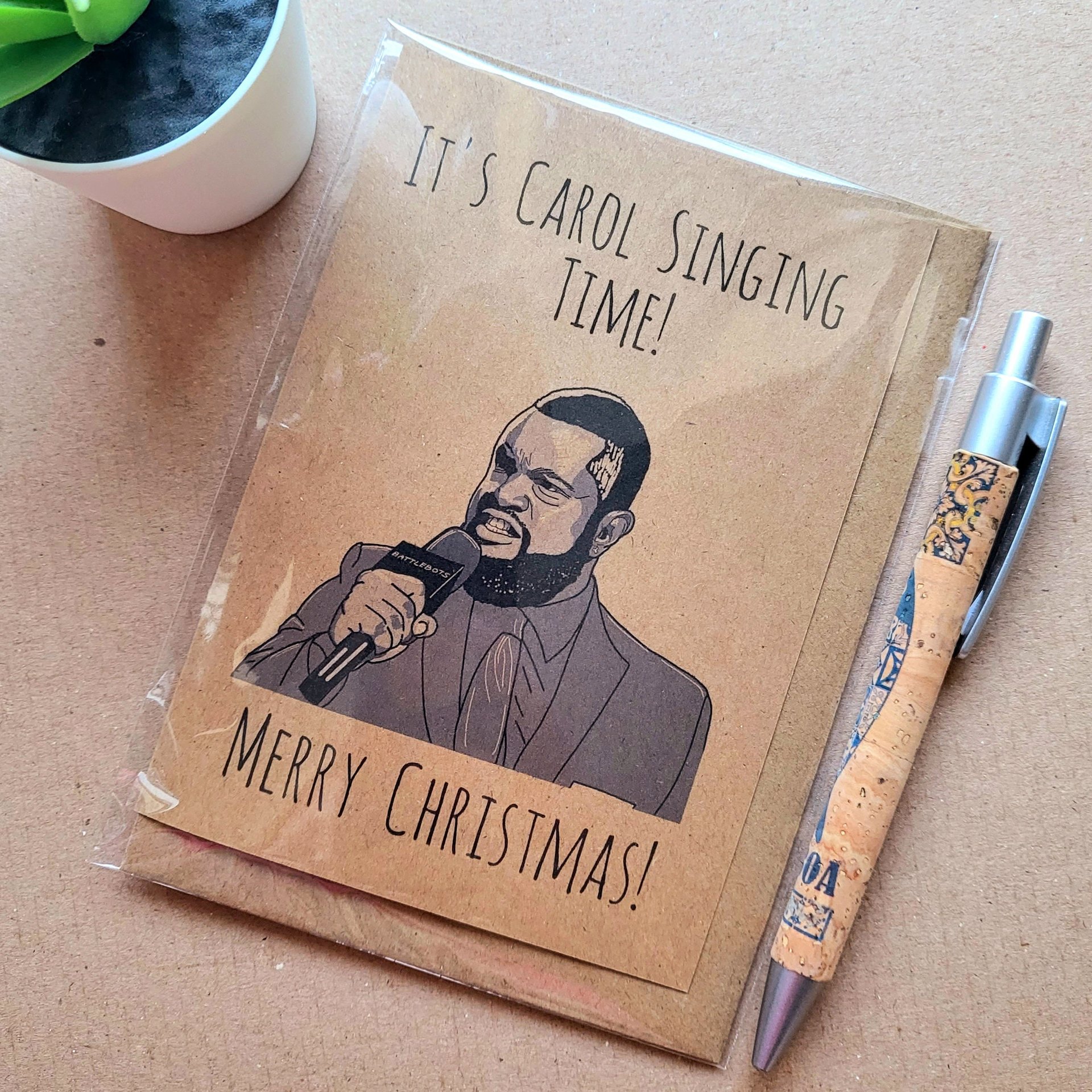 Funny Battlebots Christmas Card