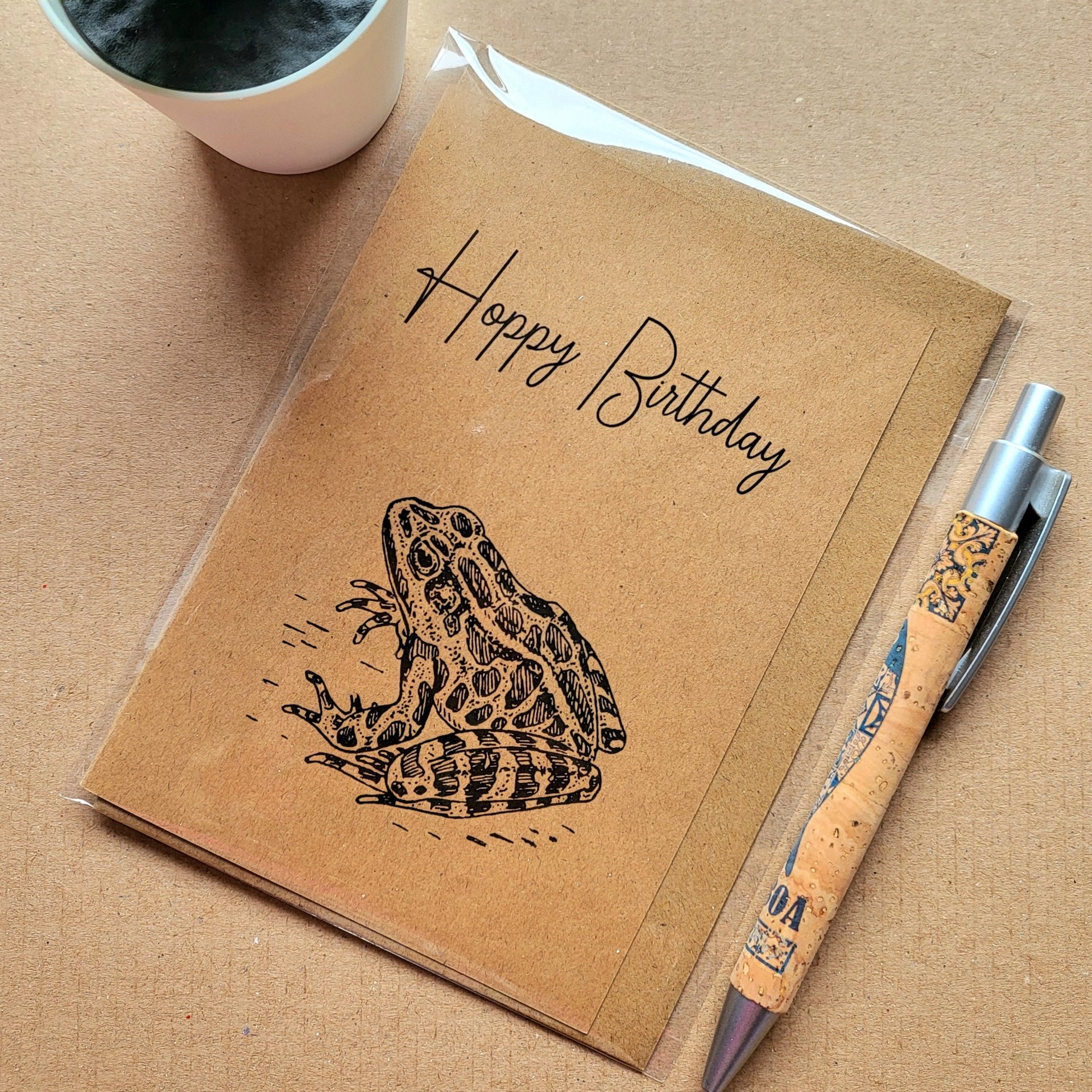 Funny Frog Birthday card