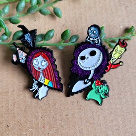 Nightmare Before Christmas Enamel Pin Badge set