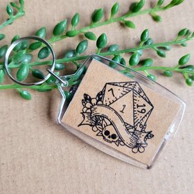 DnD D20 Keyring