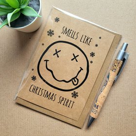 Funny Nirvana Christmas Card - Christmas Spirit