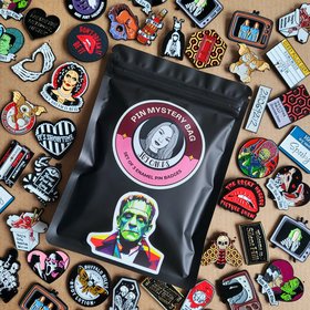 Horror Enamel Pin Badge Mystery Bag, Horror movie enamel pin blind bag gift