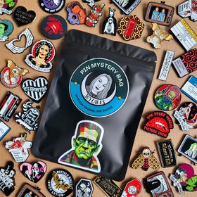 Horror Enamel Pin Badge Mystery Bag, Horror movie enamel pin blind bag gift