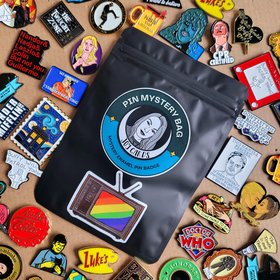 TV enamel pin badge mystery bag, tv show enamel pin badge blind bag gift