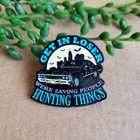 Supernatural enamel pin badge with Baby car