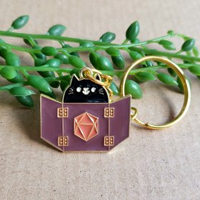 Cat Dungeon Master Keyring