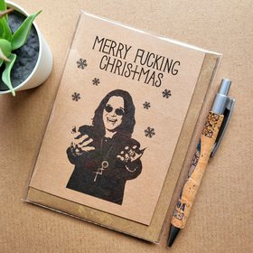 Ozzy Osbourne Christmas card