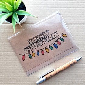 Stranger Things Christmas card, based on the TV show Stranger things.