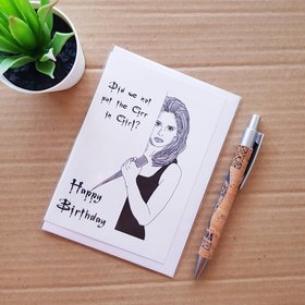 Grr Buffy Card - Buffy The Vampire Slayer Birthday Card