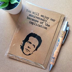 Funny Always Sunny Anniversary Card - Implication