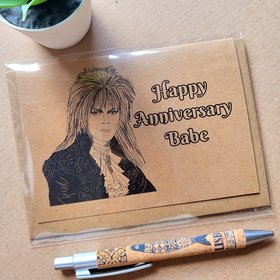 Funny Labyrinth Anniversary card
